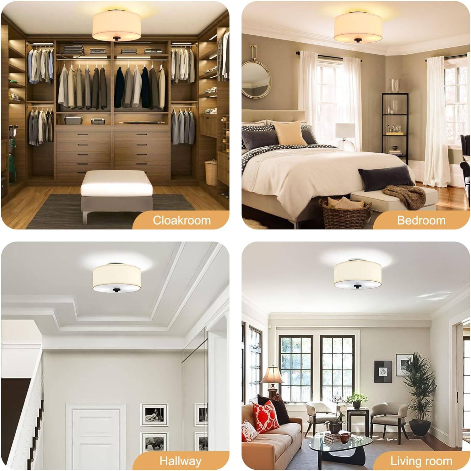 Two-Light Ceiling Flush Mount: image 5