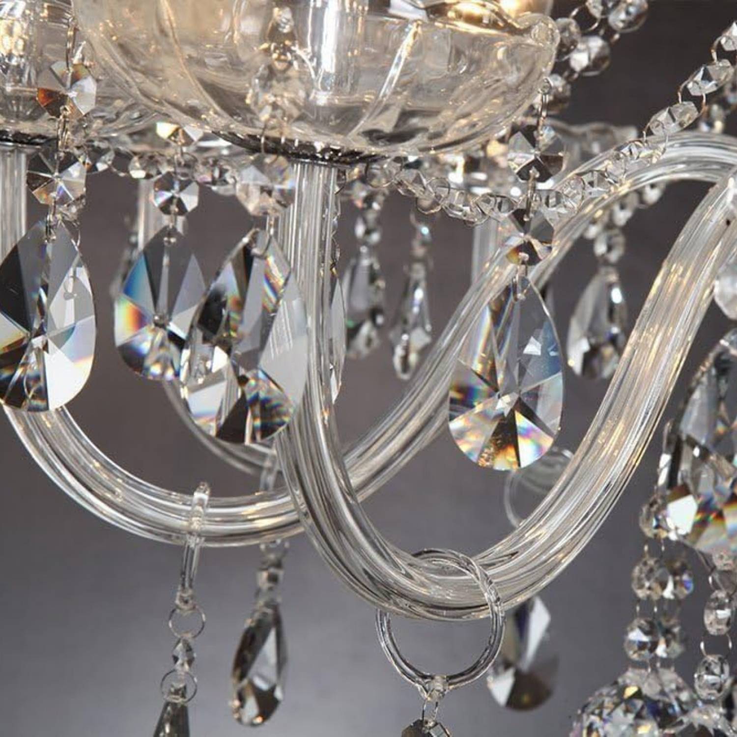 Classic Crystal Glass Chandelier: image 8