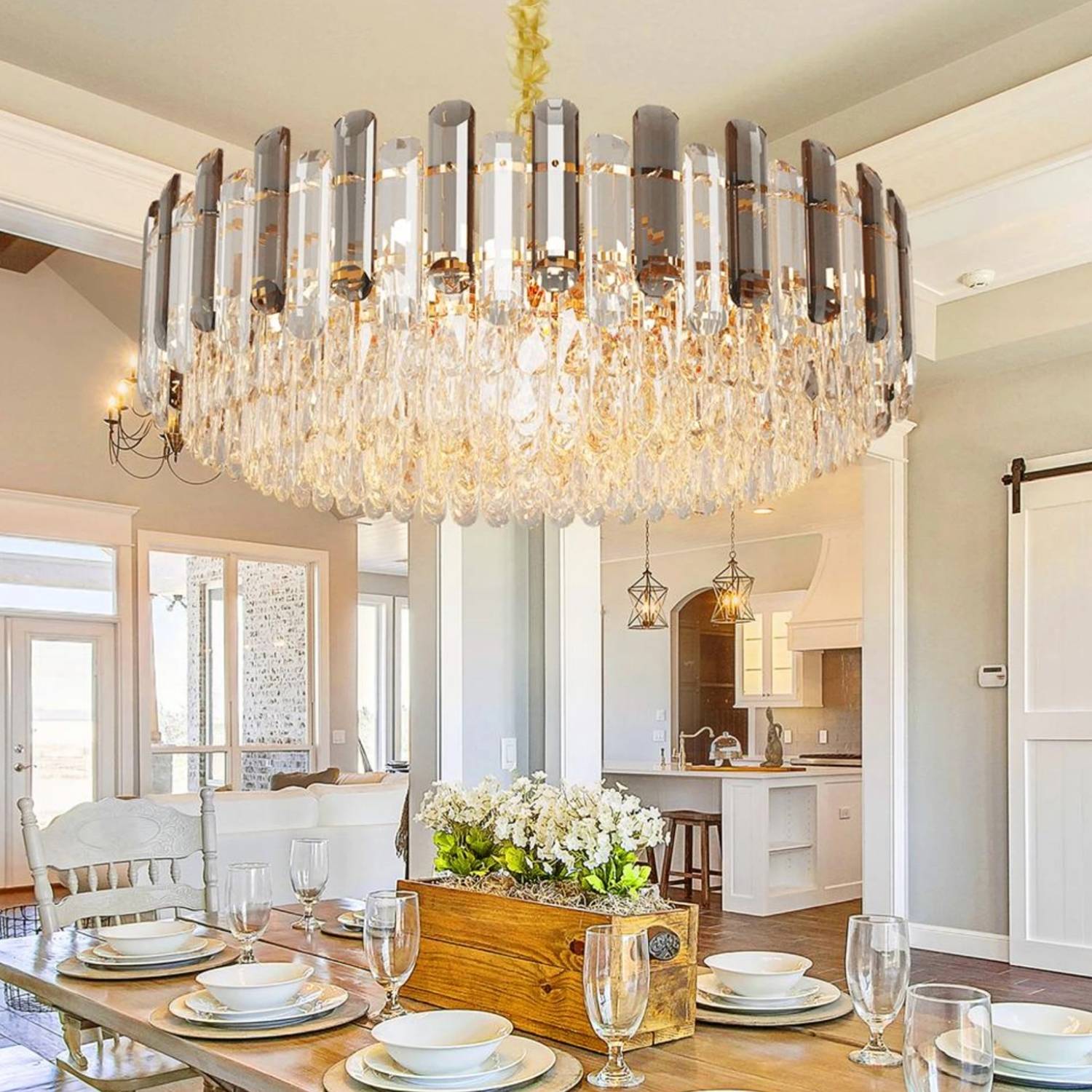 Farmhouse Crystal Light