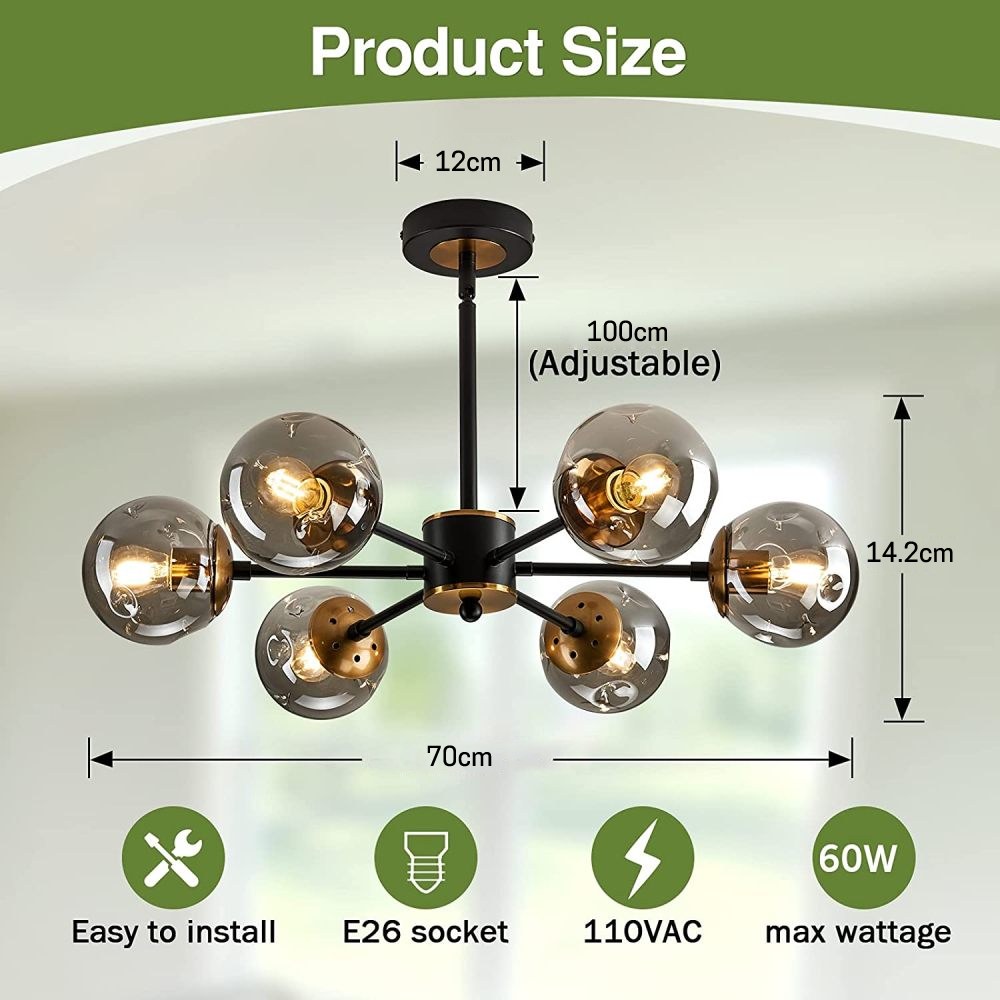 Black Pendant Light: image 8
