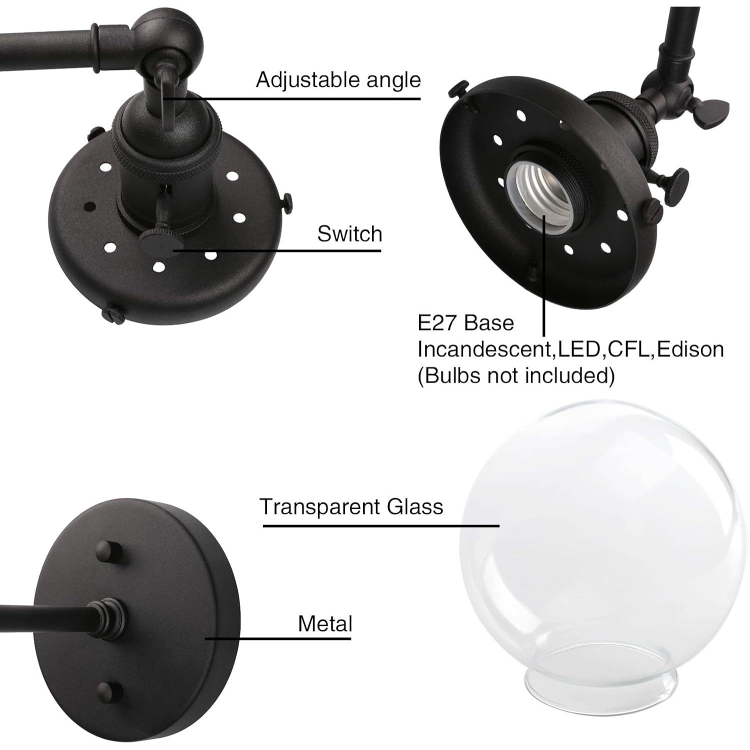 Clear Glass Wall Lighting: image 4