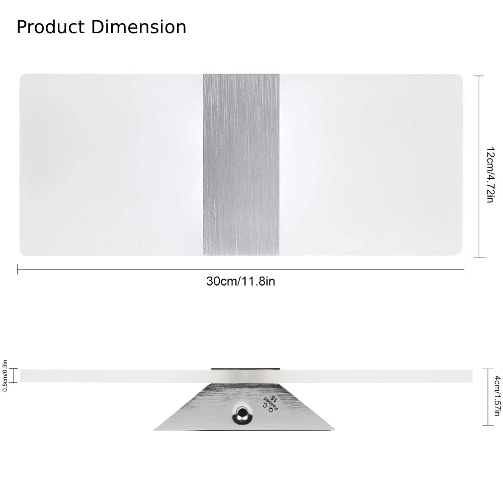 Modern Wall Sconce, Warm white: image 8